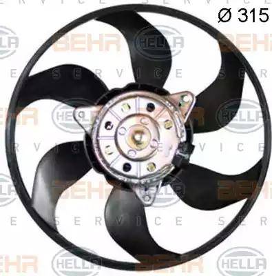 HELLA 8EW 351 150-194 - Ventilators, Motora dzesēšanas sistēma autodraugiem.lv