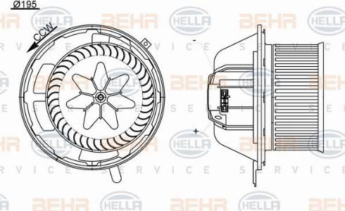 HELLA 8EW 351 104-791 - Salona ventilators autodraugiem.lv