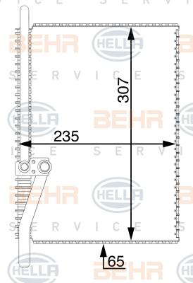 HELLA 8FV 351 330-124 - Iztvaikotājs, Gaisa kondicionēšanas sistēma autodraugiem.lv