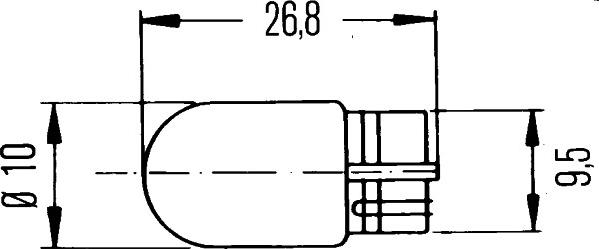 HELLA 8GP 003 594-125 - Kvēlspuldze, Stāvgaismas / Sānu gaismas lukturi autodraugiem.lv