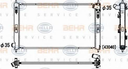 HELLA 8MK 376 900-681 - Radiators, Motora dzesēšanas sistēma autodraugiem.lv