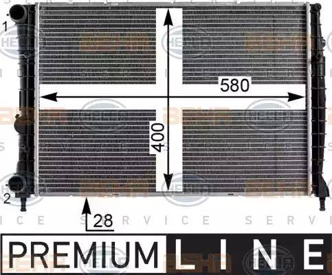 HELLA 8MK 376 900-001 - Radiators, Motora dzesēšanas sistēma autodraugiem.lv