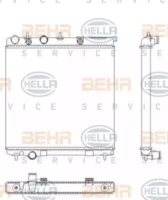 HELLA 8MK 376 901-071 - Radiators, Motora dzesēšanas sistēma autodraugiem.lv