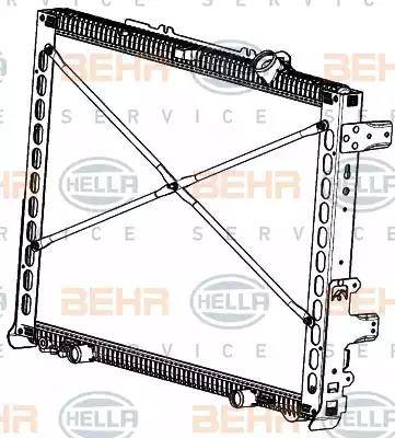 HELLA 8MK 376 908-021 - Radiators, Motora dzesēšanas sistēma autodraugiem.lv