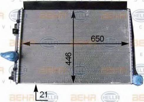 HELLA 8MK 376 910-171 - Radiators, Motora dzesēšanas sistēma autodraugiem.lv