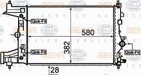 HELLA 8MK 376 910-351 - Radiators, Motora dzesēšanas sistēma autodraugiem.lv