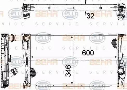 HELLA 8MK 376 754-004 - Radiators, Motora dzesēšanas sistēma autodraugiem.lv