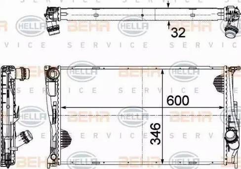 HELLA 8MK 376 754-024 - Radiators, Motora dzesēšanas sistēma autodraugiem.lv