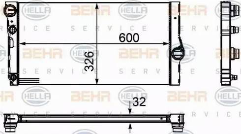 HELLA 8MK 376 754-131 - Radiators, Motora dzesēšanas sistēma autodraugiem.lv