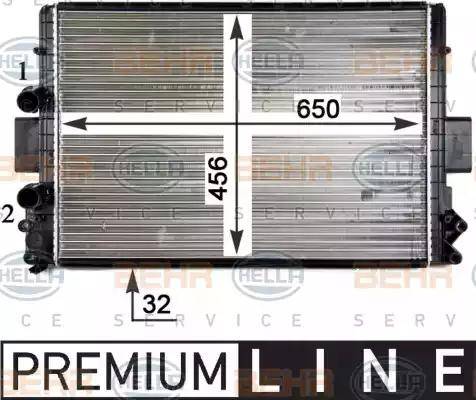 HELLA 8MK 376 754-391 - Radiators, Motora dzesēšanas sistēma autodraugiem.lv