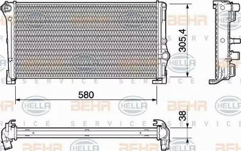 HELLA 8MK 376 754-371 - Radiators, Motora dzesēšanas sistēma autodraugiem.lv