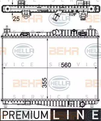 HELLA 8MK 376 754-761 - Radiators, Motora dzesēšanas sistēma autodraugiem.lv