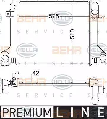 HELLA 8MK 376 758-021 - Radiators, Motora dzesēšanas sistēma autodraugiem.lv