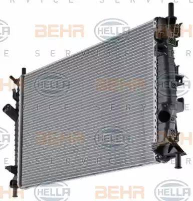 HELLA 8MK 376 764-261 - Radiators, Motora dzesēšanas sistēma autodraugiem.lv