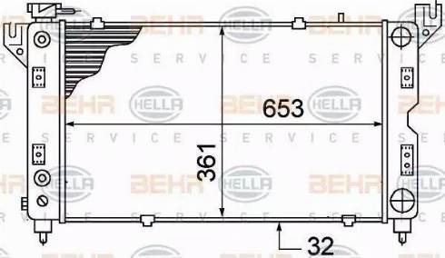 HELLA 8MK 376 766-521 - Radiators, Motora dzesēšanas sistēma autodraugiem.lv