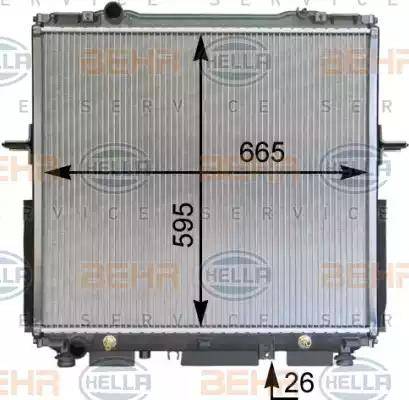 HELLA 8MK 376 763-601 - Radiators, Motora dzesēšanas sistēma autodraugiem.lv