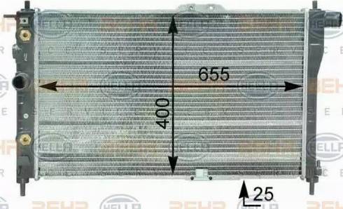 HELLA 8MK 376 762-531 - Radiators, Motora dzesēšanas sistēma autodraugiem.lv