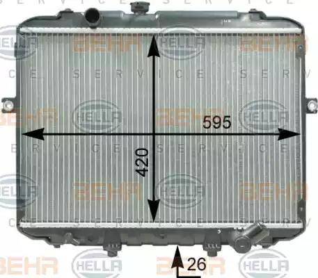 HELLA 8MK 376 762-391 - Radiators, Motora dzesēšanas sistēma autodraugiem.lv