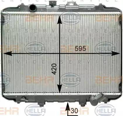 HELLA 8MK 376 762-381 - Radiators, Motora dzesēšanas sistēma autodraugiem.lv