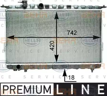 HELLA 8MK 376 762-231 - Radiators, Motora dzesēšanas sistēma autodraugiem.lv