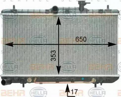 HELLA 8MK 376 762-771 - Radiators, Motora dzesēšanas sistēma autodraugiem.lv