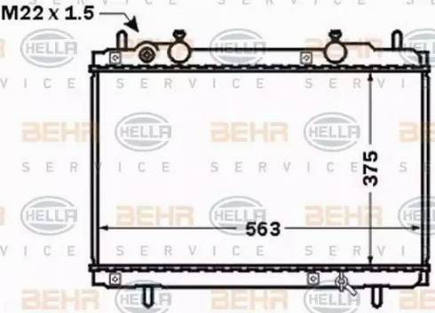 HELLA 8MK 376 767-541 - Radiators, Motora dzesēšanas sistēma autodraugiem.lv