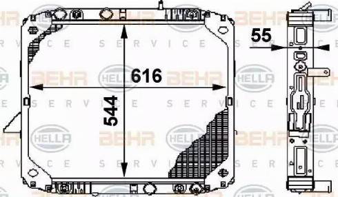 HELLA 8MK 376 709-741 - Radiators, Motora dzesēšanas sistēma autodraugiem.lv