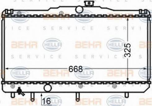 HELLA 8MK 376 704-554 - Radiators, Motora dzesēšanas sistēma autodraugiem.lv