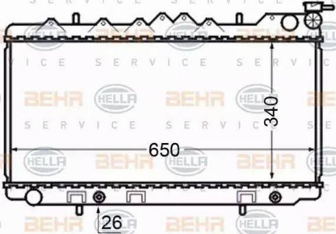 HELLA 8MK 376 704-581 - Radiators, Motora dzesēšanas sistēma autodraugiem.lv