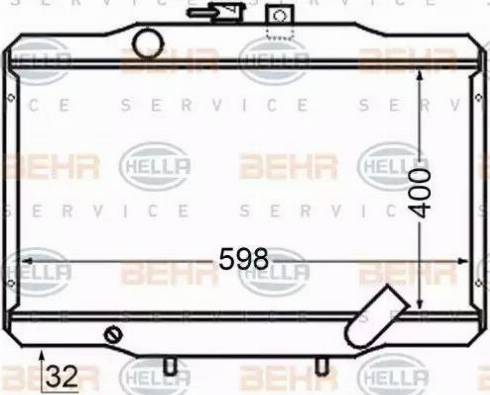 HELLA 8MK 376 705-741 - Radiators, Motora dzesēšanas sistēma autodraugiem.lv