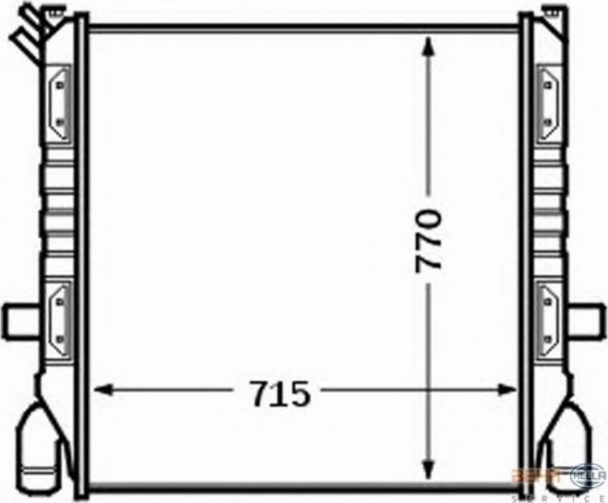 HELLA 8MK376705711 - Radiators, Motora dzesēšanas sistēma autodraugiem.lv