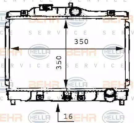 HELLA 8MK 376 706-691 - Radiators, Motora dzesēšanas sistēma autodraugiem.lv