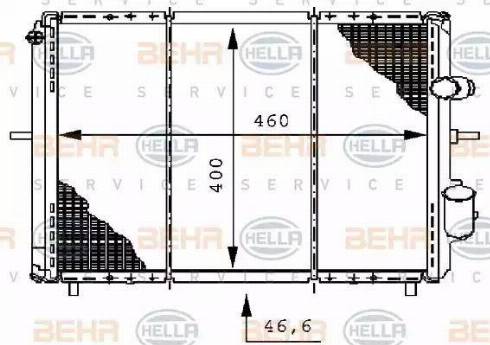 HELLA 8MK 376 706-371 - Radiators, Motora dzesēšanas sistēma autodraugiem.lv