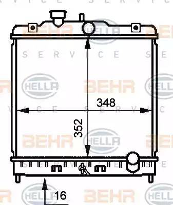 HELLA 8MK 376 707-781 - Radiators, Motora dzesēšanas sistēma autodraugiem.lv