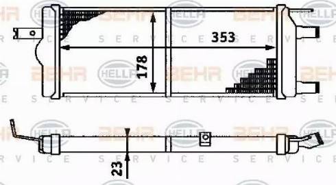 HELLA 8MK 376 715-051 - Radiators, Motora dzesēšanas sistēma autodraugiem.lv