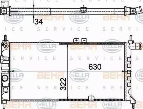 HELLA 8MK 376 715-751 - Radiators, Motora dzesēšanas sistēma autodraugiem.lv