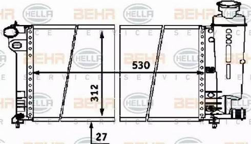 HELLA 8MK 376 716-451 - Radiators, Motora dzesēšanas sistēma autodraugiem.lv