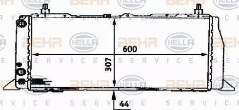 HELLA 8MK 376 716-641 - Radiators, Motora dzesēšanas sistēma autodraugiem.lv