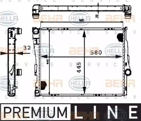 HELLA 8MK 376 716-251 - Radiators, Motora dzesēšanas sistēma autodraugiem.lv