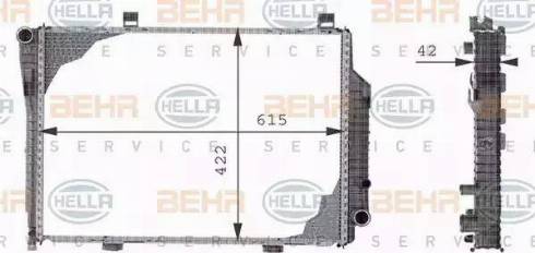 HELLA 8MK 376 710-351 - Radiators, Motora dzesēšanas sistēma autodraugiem.lv