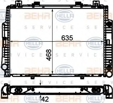 HELLA 8MK 376 711-514 - Radiators, Motora dzesēšanas sistēma autodraugiem.lv