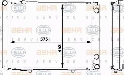 HELLA 8MK 376 711-534 - Radiators, Motora dzesēšanas sistēma autodraugiem.lv