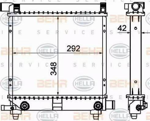 HELLA 8MK 376 711-311 - Radiators, Motora dzesēšanas sistēma autodraugiem.lv