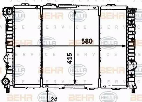 HELLA 8MK 376 718-091 - Radiators, Motora dzesēšanas sistēma autodraugiem.lv