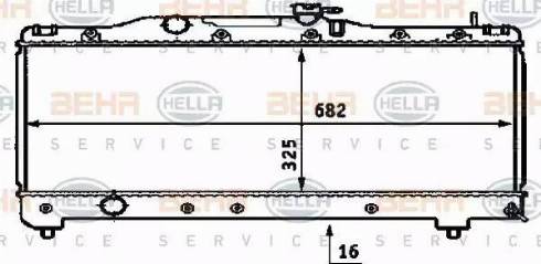 HELLA 8MK 376 718-351 - Radiators, Motora dzesēšanas sistēma autodraugiem.lv