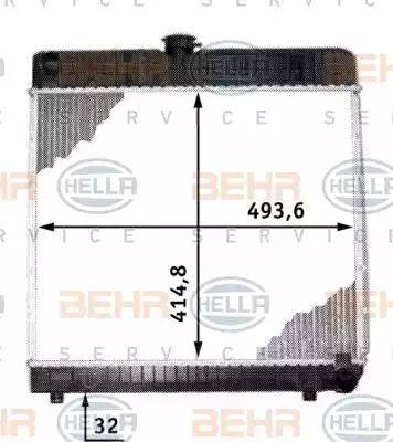 HELLA 8MK 376 713-211 - Radiators, Motora dzesēšanas sistēma autodraugiem.lv