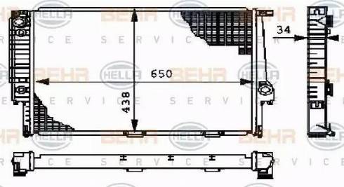 HELLA 8MK 376 712-381 - Radiators, Motora dzesēšanas sistēma autodraugiem.lv
