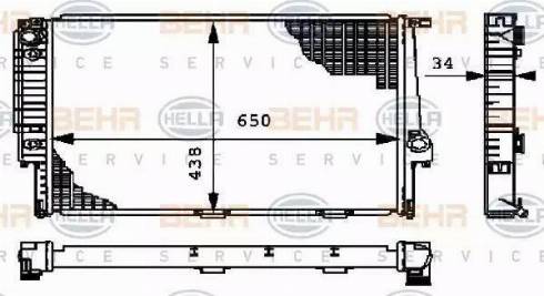 HELLA 8MK 376 712-374 - Radiators, Motora dzesēšanas sistēma autodraugiem.lv