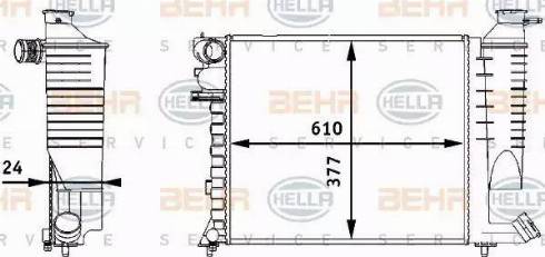 HELLA 8MK 376 717-511 - Radiators, Motora dzesēšanas sistēma autodraugiem.lv