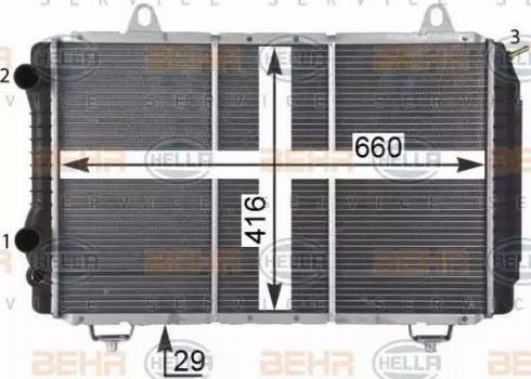 HELLA 8MK 376 717-521 - Radiators, Motora dzesēšanas sistēma autodraugiem.lv